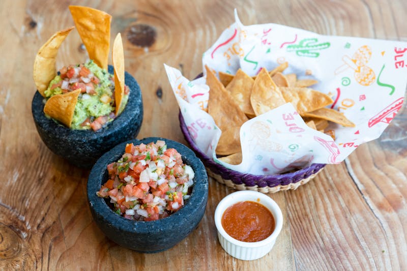Guacamole and chips at Cabana Taco